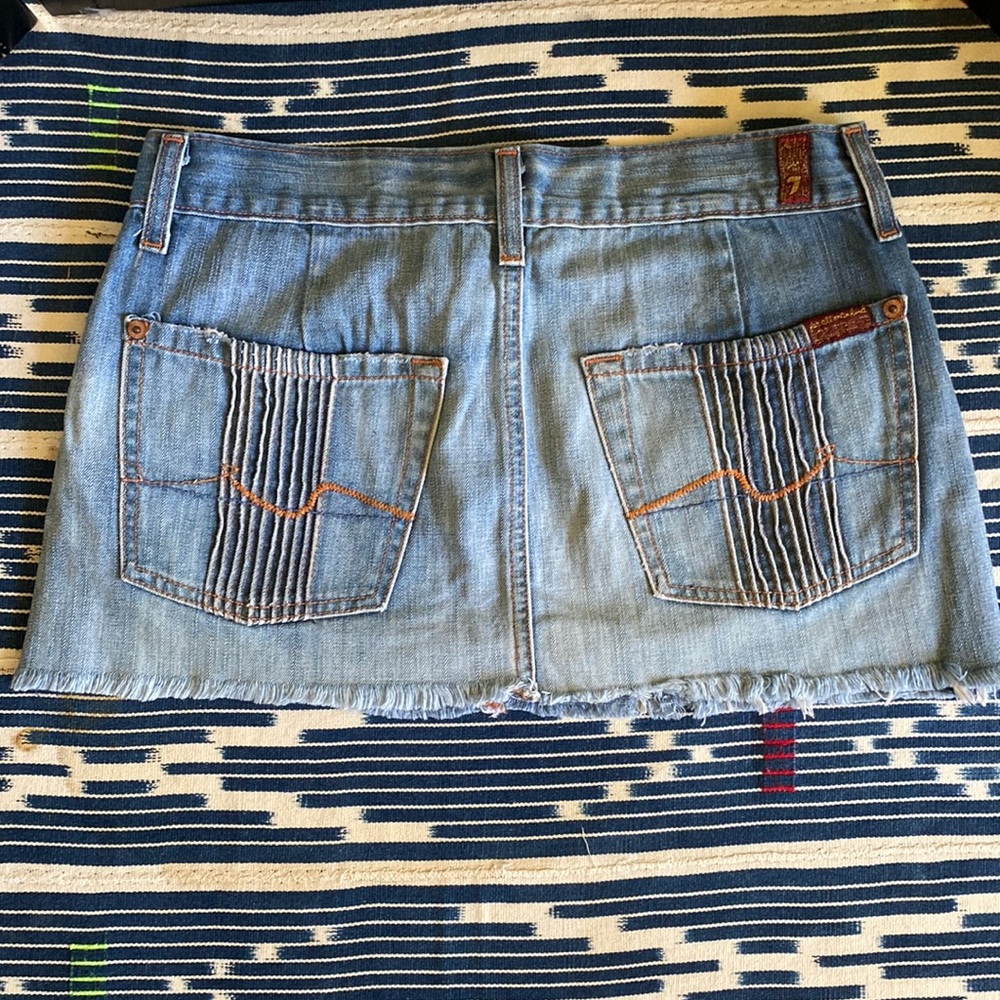 7 For All Mankind Cut off Jean Skirt | Sz 26